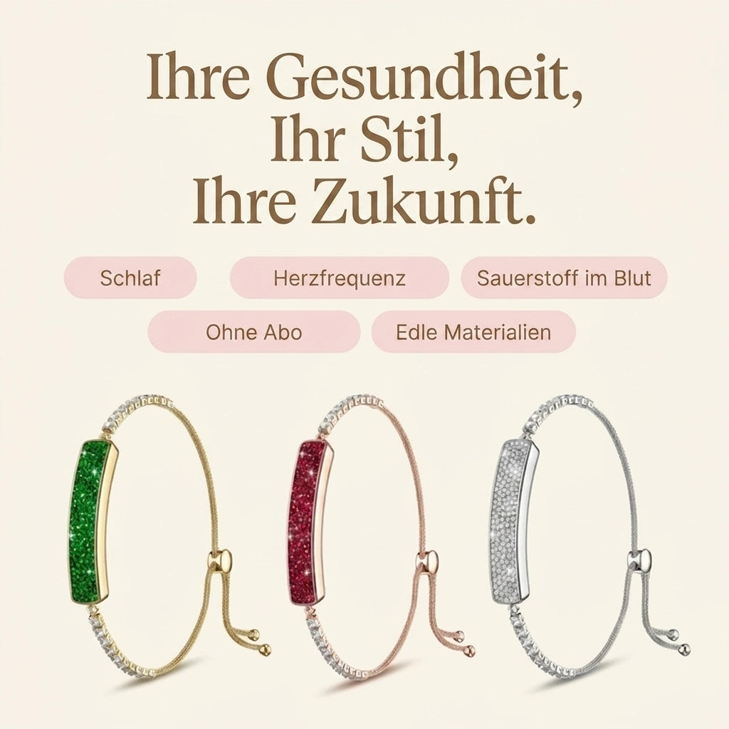 [DE] Das Tetra-Armband in seinen drei Ausführungen: Silber, Roségold und Grüngold