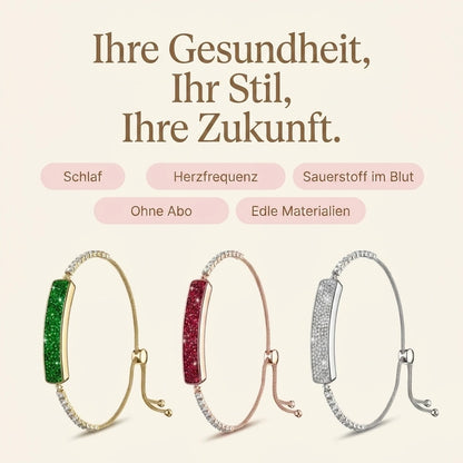 [DE] Das Tetra-Armband in seinen drei Ausführungen: Silber, Roségold und Grüngold