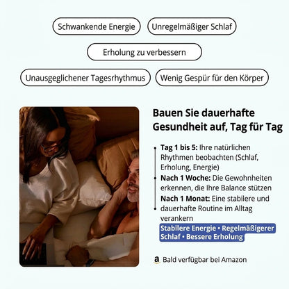 Vitro Zeitplan: von Tag 1 bis zum ersten Monat für stabilere Energie, regelmäßigen Schlaf und bessere Erholung [DE]