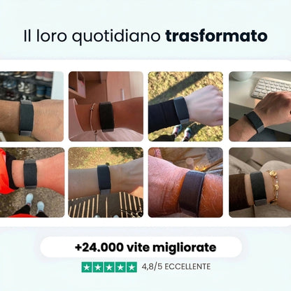 Clienti Fitmo che indossano il Vitro ogni giorno, valutazione 4,8 su 5 su Trustpilot [IT]